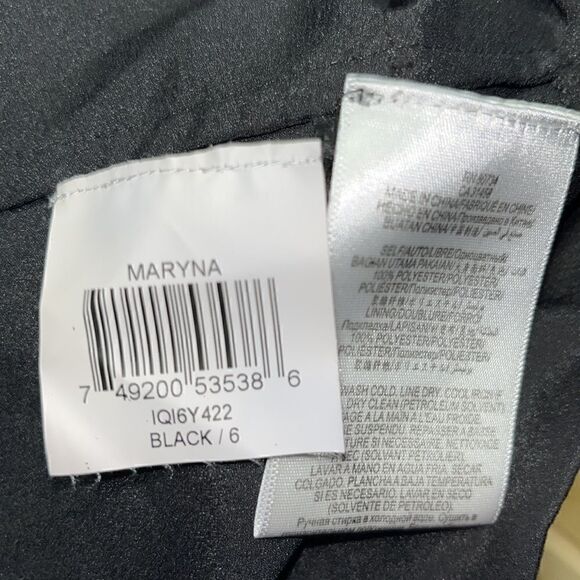 BCBG - Maryna Little Black Dress - Tiered Chiffon - 6 - Picture 7 of 8